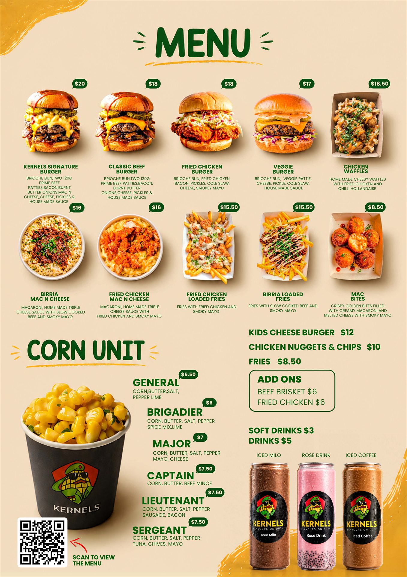 NZ Special Event Bar & Bistro Menu