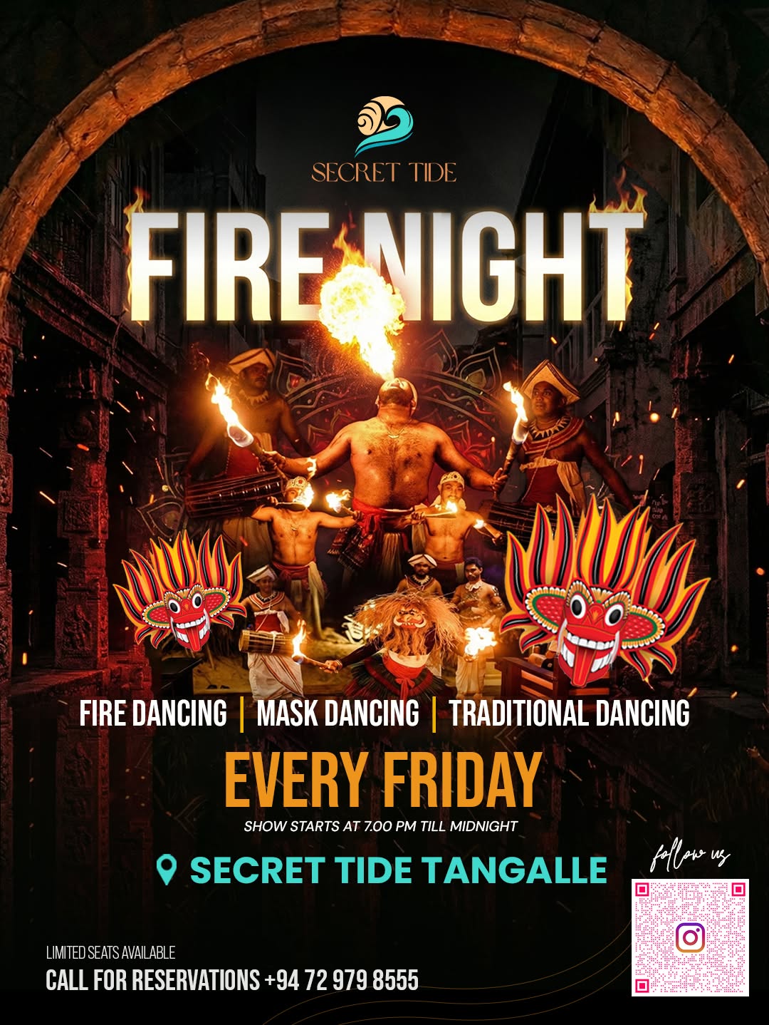 Fire Night Beach Party